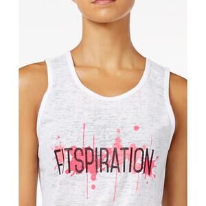 Material Girl Juniors Slit Back Graphic Tank Top Size M